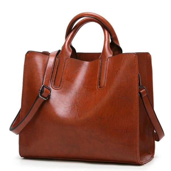 women shoulder bag fashion women handbags oil wax leather large capacity tote bag casual pu leather messenger
women shoulder bag fashion women handbags oil wax leather large capacity tote bag casual pu leather messenger