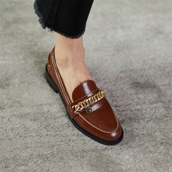 2020 fashion heels shoes women pumps genuine leather round toe chain loafers shoes lady fall winter real leather sandals, Black
2020 fashion heels shoes women pumps genuine leather round toe chain loafers shoes lady fall winter real leather sandals, Black