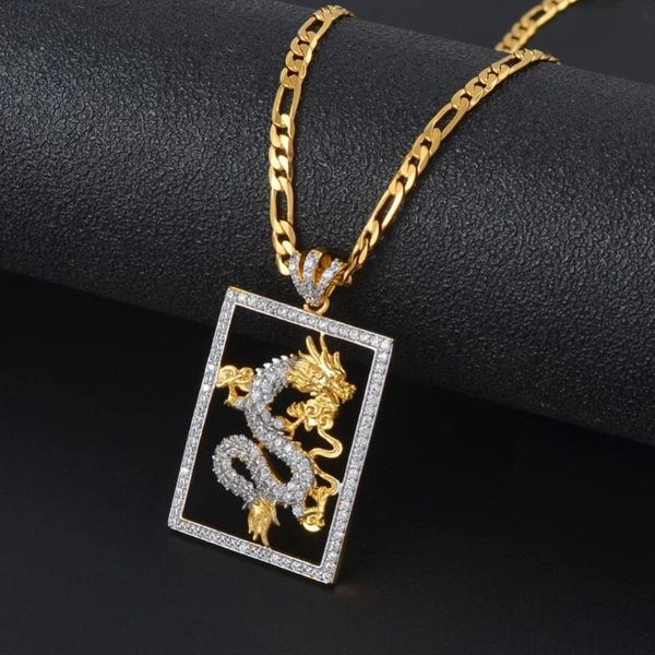 2020 new arrived iced out bling 5a cubic zirconia two tone color dragon pendant with figaro chain for women fashion necklaces, Golden;silver
2020 new arrived iced out bling 5a cubic zirconia two tone color dragon pendant with figaro chain for women fashion necklaces, Golden;silver