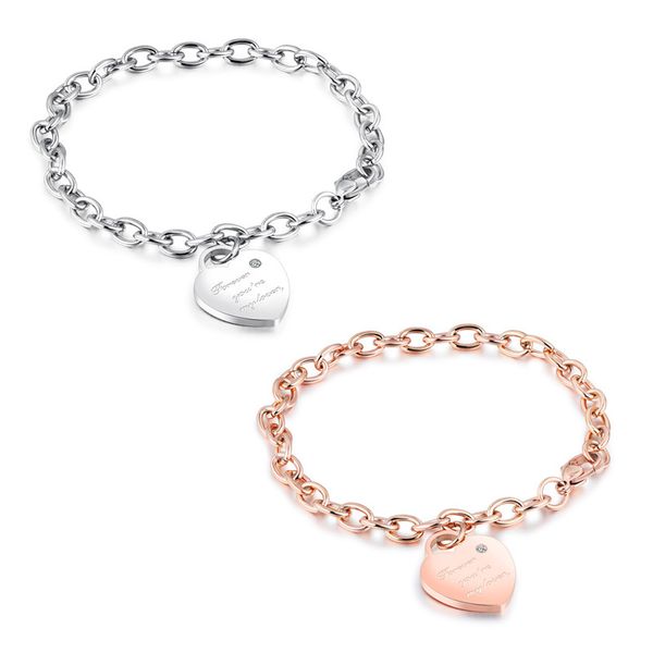 korean version of the heart-shaped pendant bracelet titanium steel plating rose gold female section of love rope bracelet, Black
korean version of the heart-shaped pendant bracelet titanium steel plating rose gold female section of love rope bracelet, Black