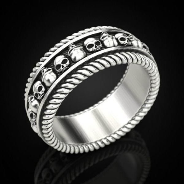 wedding rings vintage silver color skull for women punk rock gothic skeleton men cocktail party fashion jewelry, Slivery;golden
wedding rings vintage silver color skull for women punk rock gothic skeleton men cocktail party fashion jewelry, Slivery;golden