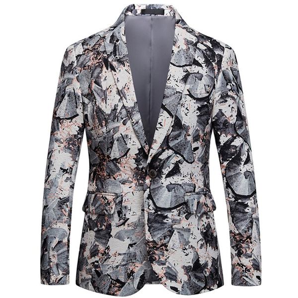 men's suits jacket print men long sleeve coat temperament male slim fit business casual wedding party blazer m-6xl, White;black
men's suits jacket print men long sleeve coat temperament male slim fit business casual wedding party blazer m-6xl, White;black