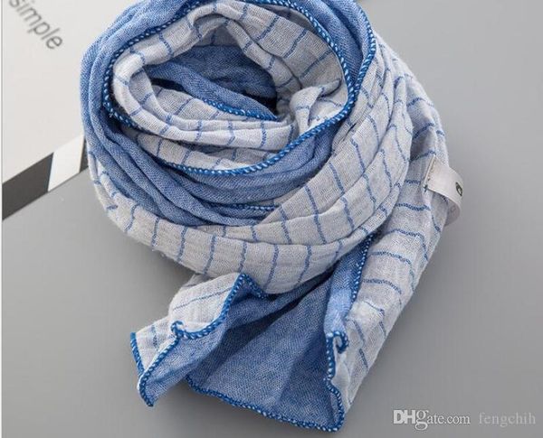 autumn and winter new men and women children and cotton scarves wild korean version of the baby double - sided striped linen scarf, Blue;gray
autumn and winter new men and women children and cotton scarves wild korean version of the baby double - sided striped linen scarf, Blue;gray