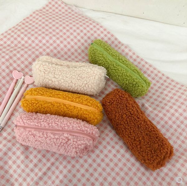 1 pc cute lamb plush pencil bag avocado green pencil case simple storage bag kawaii stationery student school office supplies
1 pc cute lamb plush pencil bag avocado green pencil case simple storage bag kawaii stationery student school office supplies