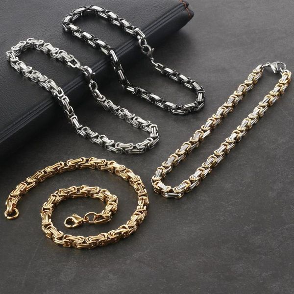 mens 5mm bracelet stainless steel chains bracelet for men black gold silver color byzantine chain dropshipping jewelry gift
mens 5mm bracelet stainless steel chains bracelet for men black gold silver color byzantine chain dropshipping jewelry gift