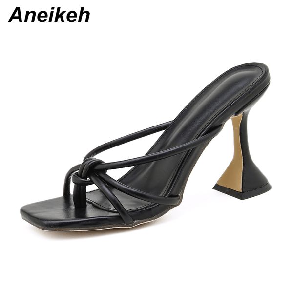 aneikeh 2020 new summer women sandals square toe ladies heel mules thin high heels gladiator slippers fashion shoes size 42, Black
aneikeh 2020 new summer women sandals square toe ladies heel mules thin high heels gladiator slippers fashion shoes size 42, Black
