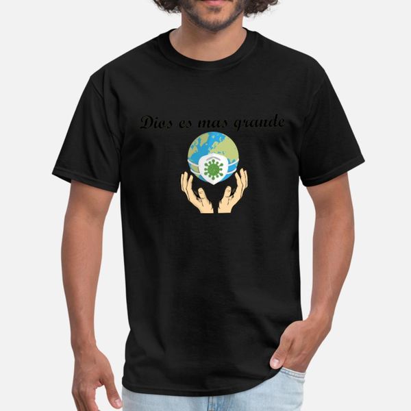 dios es mas grande t shirt мужчины сумасшедшие с коротким рукавом плюс размер 3xl pattern сумасшедшая базовая весна осень стандартный