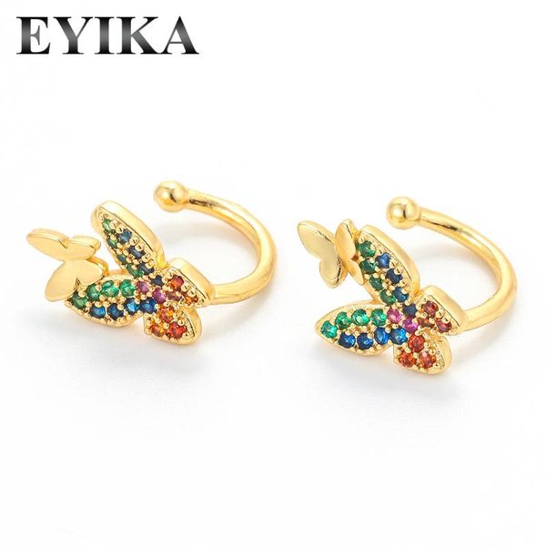 hoop & huggie eyika copper gold plated clip earrings full colorful zircon butterfly ear bone boho women beach jewelry for party/gift, Golden;silver
hoop & huggie eyika copper gold plated clip earrings full colorful zircon butterfly ear bone boho women beach jewelry for party/gift, Golden;silver