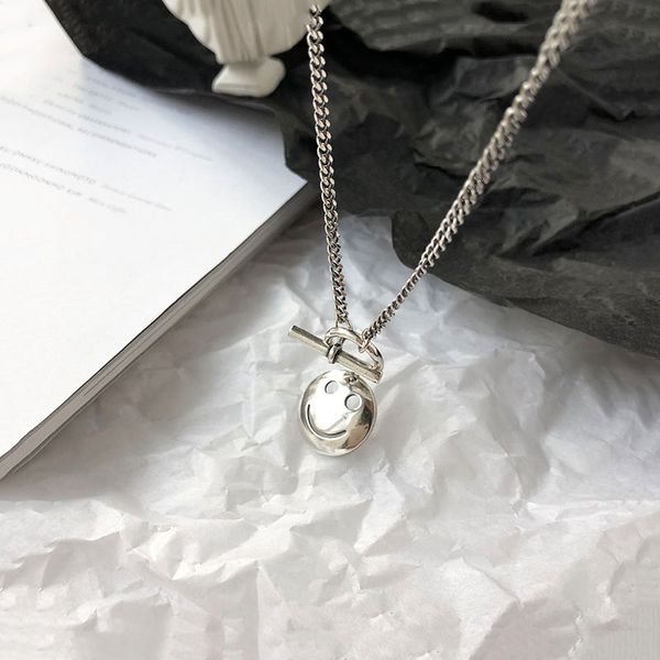vintage hollow smiling face thai silver color necklace vintage ot chain necklace for women hip hop jewelry gifts s-n613
vintage hollow smiling face thai silver color necklace vintage ot chain necklace for women hip hop jewelry gifts s-n613