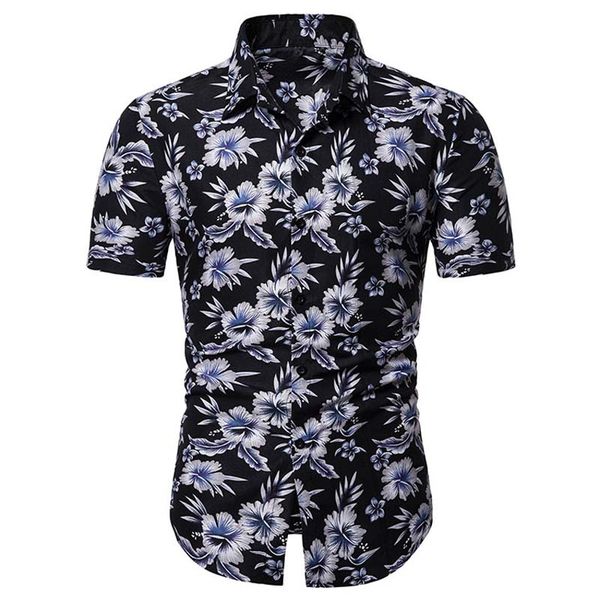 men's casual shirts summer hawaiian shirt men short sleeve 2021 beach hawaii slim fit male blouse top, White;black
men's casual shirts summer hawaiian shirt men short sleeve 2021 beach hawaii slim fit male blouse top, White;black
