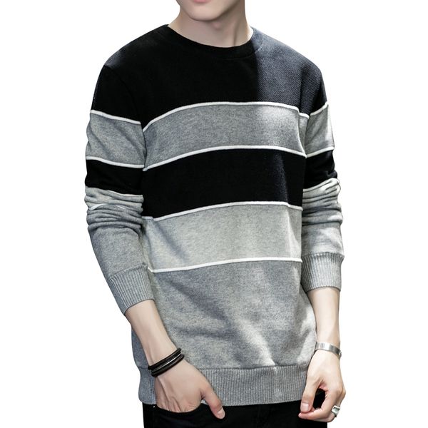 patchwork sweater men cotton striped knitwear pullover male round neck soft stretch casual slim fit mens jumper, White;black
patchwork sweater men cotton striped knitwear pullover male round neck soft stretch casual slim fit mens jumper, White;black
