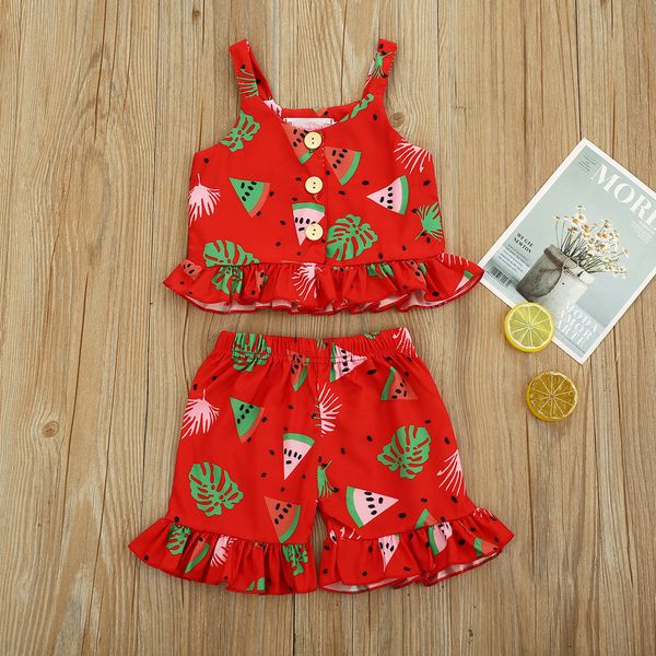designer fashion playful infant baby girls clothes sleeveless clothing sling watermelon print t-shirt flare shorts new outfits, Pink;blue
designer fashion playful infant baby girls clothes sleeveless clothing sling watermelon print t-shirt flare shorts new outfits, Pink;blue