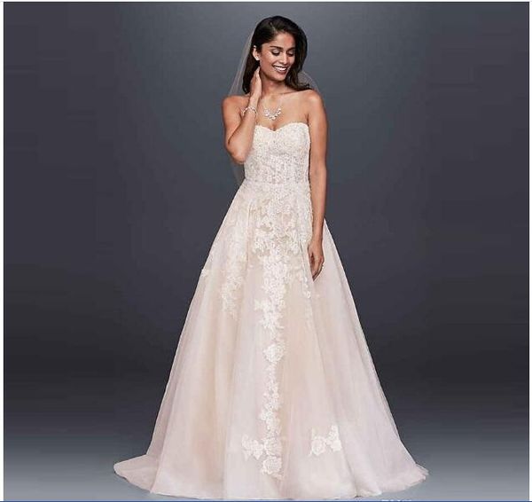 wg3861 wedding gowns 2020 lace light champagne design sweetheart appliques a-line birdal dresses custom made court train, White
wg3861 wedding gowns 2020 lace light champagne design sweetheart appliques a-line birdal dresses custom made court train, White