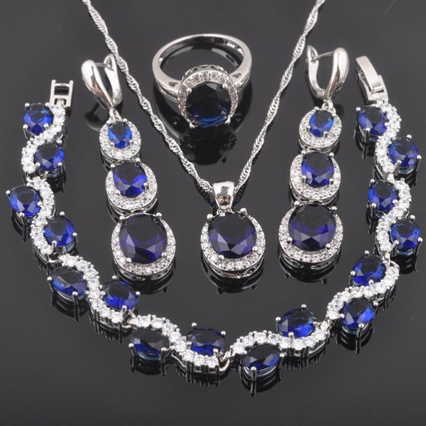 bridal jewelry natural blue crystal jewelry sets silver color for women wedding bracelet necklace pendant earrings ring qs0119
bridal jewelry natural blue crystal jewelry sets silver color for women wedding bracelet necklace pendant earrings ring qs0119