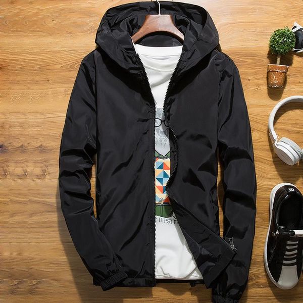 men's windproof jacket men's hooded jacket tight fashion light bomber, Black;brown
men's windproof jacket men's hooded jacket tight fashion light bomber, Black;brown