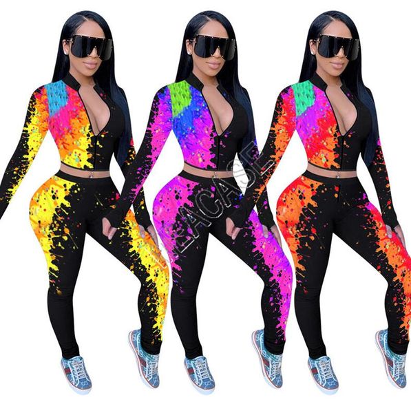 женщины tracksuit конструкторы граффити tie-краситель печати с длинным рукавом zipper crop пальто куртки брюки леггинсы осень двухкусочный о, White
женщины tracksuit конструкторы граффити tie-краситель печати с длинным рукавом zipper crop пальто куртки брюки леггинсы осень двухкусочный о, White