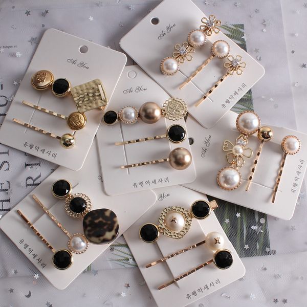 fashion women pearl hairpin sweet wind bangs clip word clips hair accessorie, Golden;silver
fashion women pearl hairpin sweet wind bangs clip word clips hair accessorie, Golden;silver