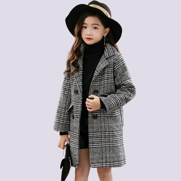 girls coat fashion plaid wool coat for girls double-breasted kids outerwear autumn thick winter clothes for 6 8 10 12 14, Blue;gray
girls coat fashion plaid wool coat for girls double-breasted kids outerwear autumn thick winter clothes for 6 8 10 12 14, Blue;gray