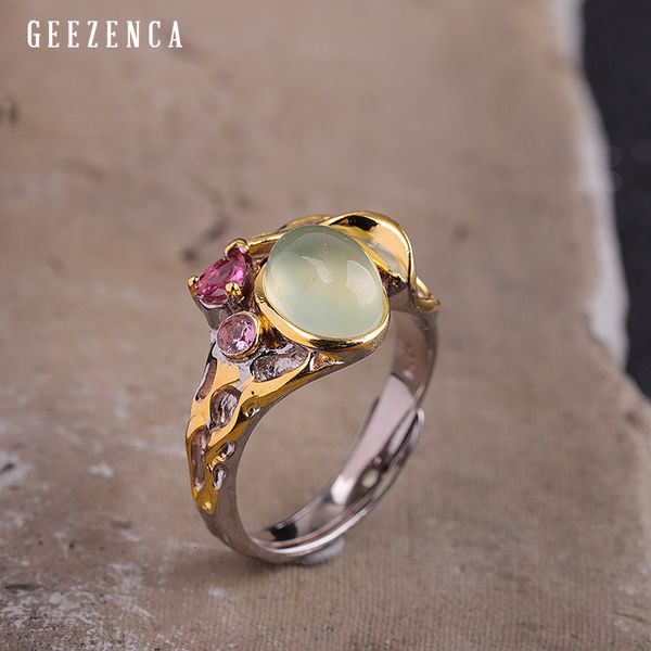 925 sterling silver gold plated prehnite zircon ring luxury trendy handcraft gemstone rings women fine jewelry engagement gift, Golden;silver
925 sterling silver gold plated prehnite zircon ring luxury trendy handcraft gemstone rings women fine jewelry engagement gift, Golden;silver