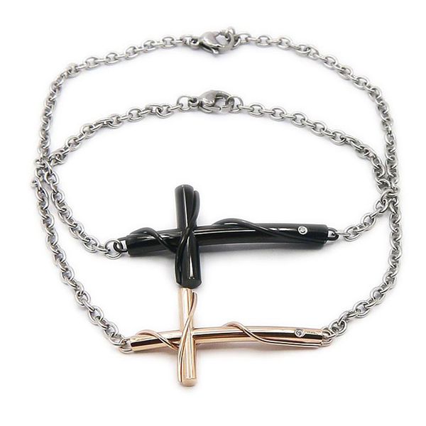 anztilam 2020 new fashion couple bracelet for women and men gold silver color creative chain cross bracelet gifts, Golden;silver
anztilam 2020 new fashion couple bracelet for women and men gold silver color creative chain cross bracelet gifts, Golden;silver