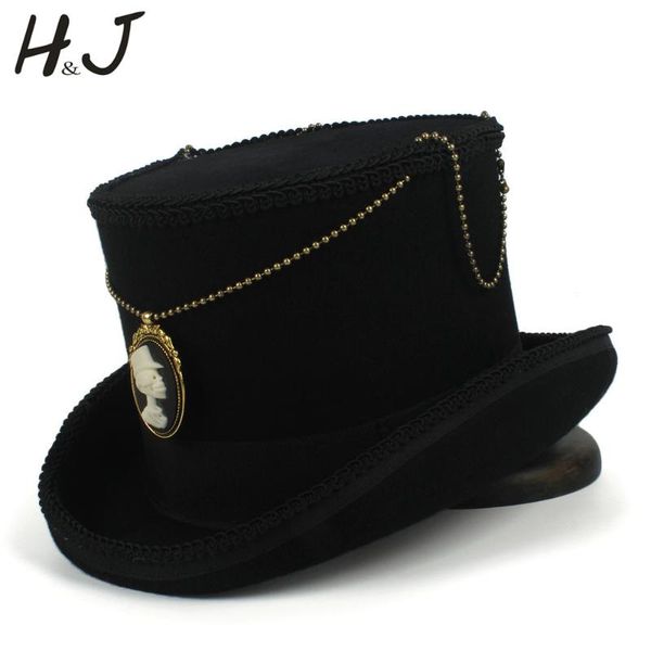 100% wool black women men steampunk hat for magic shower handmade steam punk gear fedora cosplay hat 15cm, Blue;gray
100% wool black women men steampunk hat for magic shower handmade steam punk gear fedora cosplay hat 15cm, Blue;gray