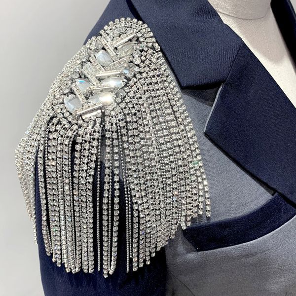 epaulette/epaulet shoulder/charreteras/bling handmade kpop clothing accessories suit decoration brooches/broches/brosche, Gray
epaulette/epaulet shoulder/charreteras/bling handmade kpop clothing accessories suit decoration brooches/broches/brosche, Gray