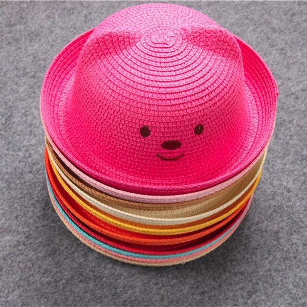 summer baby hat breathable little bear straw hat covering the sun special kids boy girls cap for 2-6 years old baby, Yellow
summer baby hat breathable little bear straw hat covering the sun special kids boy girls cap for 2-6 years old baby, Yellow