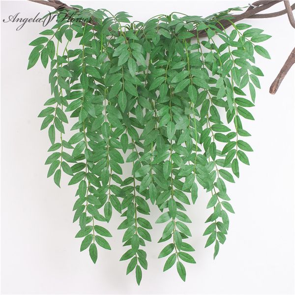 80cm artificial flower green plants hanging silk willow leaf vine home wall decor rattan wedding flower arrangement p props
80cm artificial flower green plants hanging silk willow leaf vine home wall decor rattan wedding flower arrangement p props