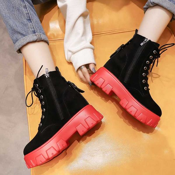 2020 autumn chunky platform boots women fashion hidden heels ankle boots woman black red lace up casual sneakers mujer
2020 autumn chunky platform boots women fashion hidden heels ankle boots woman black red lace up casual sneakers mujer