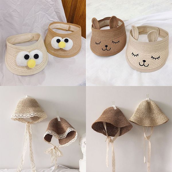 children straw hat summer hats for baby girl boy kids sunshade sun visor empty lovely cartoon floppy sun hat beach cap, Yellow
children straw hat summer hats for baby girl boy kids sunshade sun visor empty lovely cartoon floppy sun hat beach cap, Yellow