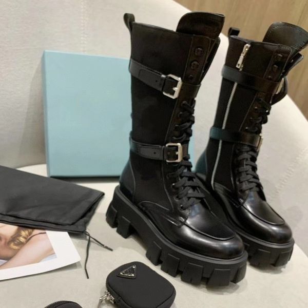 monolith leather boots rois leather booties removable nylon pouch 5.5cm thick sole nylon derby boots lace up boots, Black
monolith leather boots rois leather booties removable nylon pouch 5.5cm thick sole nylon derby boots lace up boots, Black