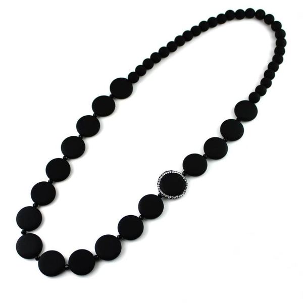 elegant rubber beads button chain fashion winter jewelry pendants long sweater necklace, Silver
elegant rubber beads button chain fashion winter jewelry pendants long sweater necklace, Silver