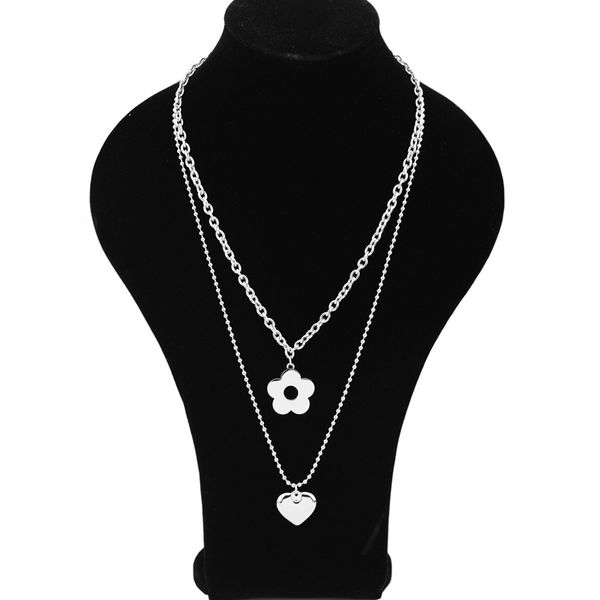 fashionable stainless steel love double-layer necklace can be split all-match clavicle chain sale, Silver
fashionable stainless steel love double-layer necklace can be split all-match clavicle chain sale, Silver