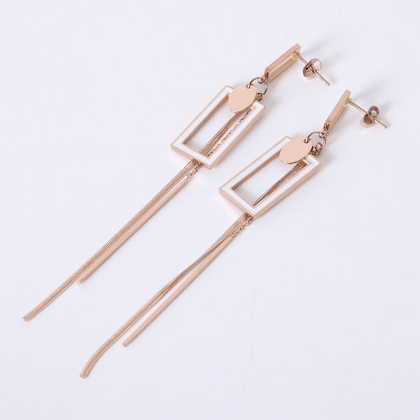oufei geometric square earrings tassel titanium steel jewelry women long drop earrings white jewelry korea fashion accessories, Silver
oufei geometric square earrings tassel titanium steel jewelry women long drop earrings white jewelry korea fashion accessories, Silver