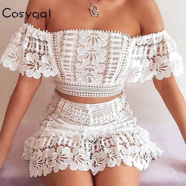 cosygal white lace two piece set crop and skirt off shoulder club party 2 piece set women suit summer matching 2020, Gray
cosygal white lace two piece set crop and skirt off shoulder club party 2 piece set women suit summer matching 2020, Gray