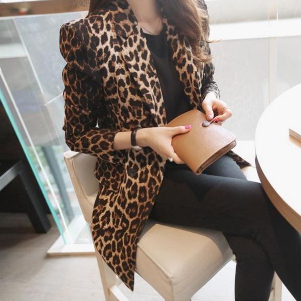 women's suits & blazers print women blazer leopard suit jacket female one button outerwear casual long sleeve coat plus size, White;black
women's suits & blazers print women blazer leopard suit jacket female one button outerwear casual long sleeve coat plus size, White;black