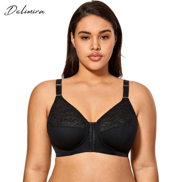 delimira women's cotton full figure wire non-padded back support posture bra front closure, Red;black
delimira women's cotton full figure wire non-padded back support posture bra front closure, Red;black