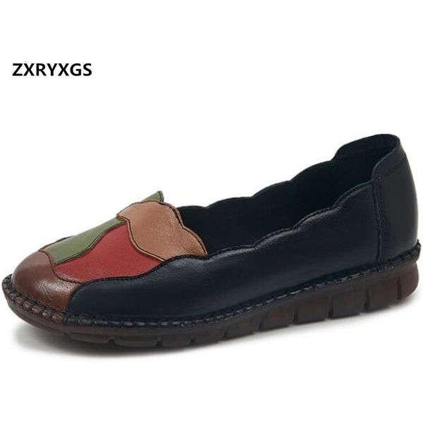 promotion new autumn spell color genuine leather shoes breathable sandals soft-soled non-slip comfortable women shoes flat, Black
promotion new autumn spell color genuine leather shoes breathable sandals soft-soled non-slip comfortable women shoes flat, Black