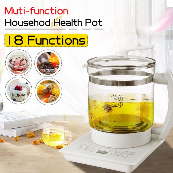 220v 1.8l multifunctional electric glass kettle healthy heater cooker water boiling porridge soup stewing household kettle
220v 1.8l multifunctional electric glass kettle healthy heater cooker water boiling porridge soup stewing household kettle