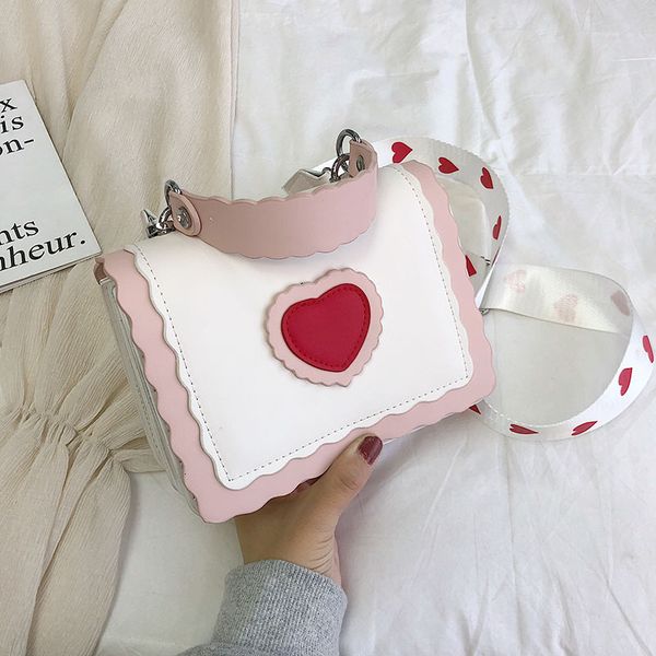 sweet lady small square bag fashion handbag wave irregular broadband love handbag wild contrast color shoulder messenger bag
sweet lady small square bag fashion handbag wave irregular broadband love handbag wild contrast color shoulder messenger bag