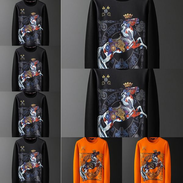 european men's clothing 2020 autumn and winter new men's long-sleeved pullover sweater fashion brand casual printing pullover roun, Black
european men's clothing 2020 autumn and winter new men's long-sleeved pullover sweater fashion brand casual printing pullover roun, Black