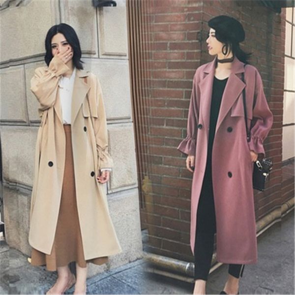 women's trench coats fashion fall /autumn casual double breasted simple classic long coat with belt chic female windbreaker raincoat t5, Tan;black
women's trench coats fashion fall /autumn casual double breasted simple classic long coat with belt chic female windbreaker raincoat t5, Tan;black