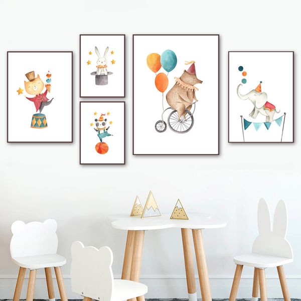 circus animals nursery posters and prints wall art canvas painting elephant rabbit bear lion wall pictures baby kids room decor
circus animals nursery posters and prints wall art canvas painting elephant rabbit bear lion wall pictures baby kids room decor
