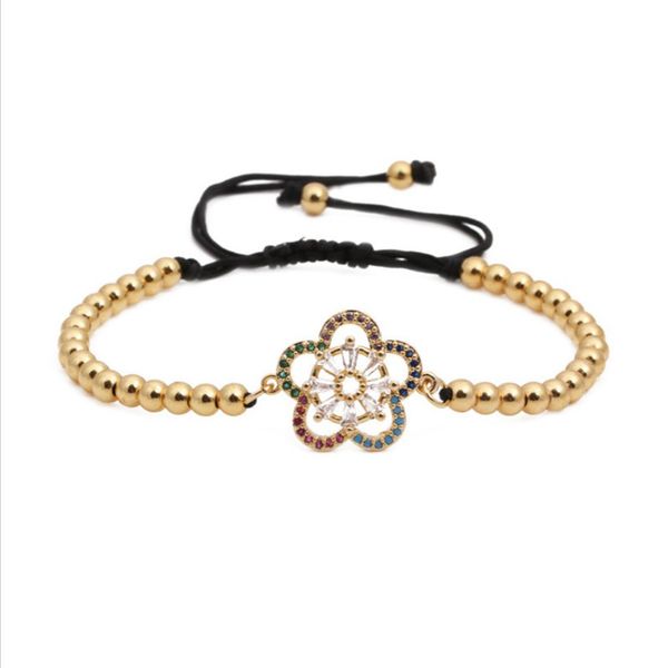 10 pcs gold plated copper beads flower of life with cubic zirconia bracelet handmade weave jewelr, Black
10 pcs gold plated copper beads flower of life with cubic zirconia bracelet handmade weave jewelr, Black