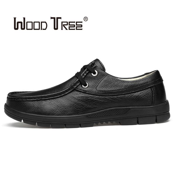 dress shoes woodtree men business men's casual genuine leather comfortable tie office dad high elastic non-slip, Black
dress shoes woodtree men business men's casual genuine leather comfortable tie office dad high elastic non-slip, Black