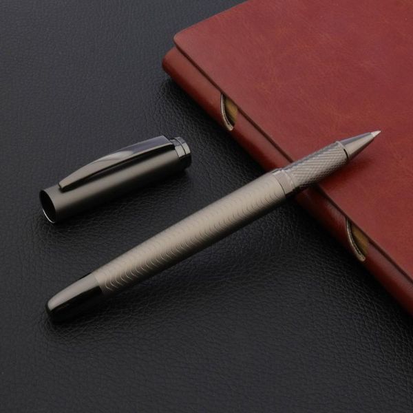 2020 luxury metal rollerball pen wave brushed gun gray black ink signature office school supplies ink pen, Blue;orange
2020 luxury metal rollerball pen wave brushed gun gray black ink signature office school supplies ink pen, Blue;orange