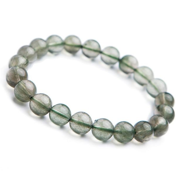 wholesale genuine 9mm green natural rutilated quartz bracelets women men stretch healing crystal round bead bracelet, Black
wholesale genuine 9mm green natural rutilated quartz bracelets women men stretch healing crystal round bead bracelet, Black