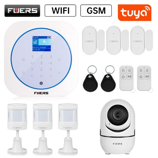 fuers wifi gsm wireless home business burglar security alarm system app control siren rfid motion detector pir smoke sensor
fuers wifi gsm wireless home business burglar security alarm system app control siren rfid motion detector pir smoke sensor