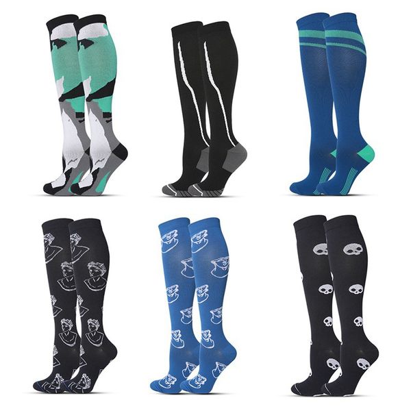 1 пара compression socks женщины мужчины колена high / long printed polyester nylon чулочной обувь аксессуары, Black
1 пара compression socks женщины мужчины колена high / long printed polyester nylon чулочной обувь аксессуары, Black