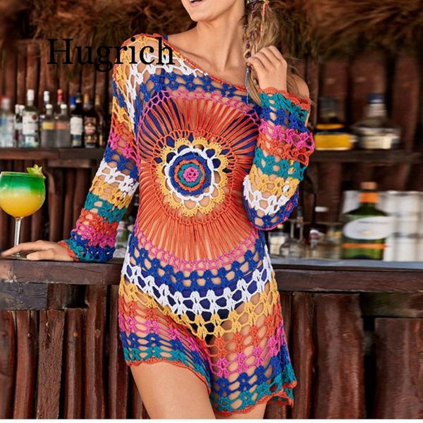 2020 summer casual hollow out bikini beach cover up fishnet crochet beach dress women swimwear wear pareo saida de praia, White;black
2020 summer casual hollow out bikini beach cover up fishnet crochet beach dress women swimwear wear pareo saida de praia, White;black